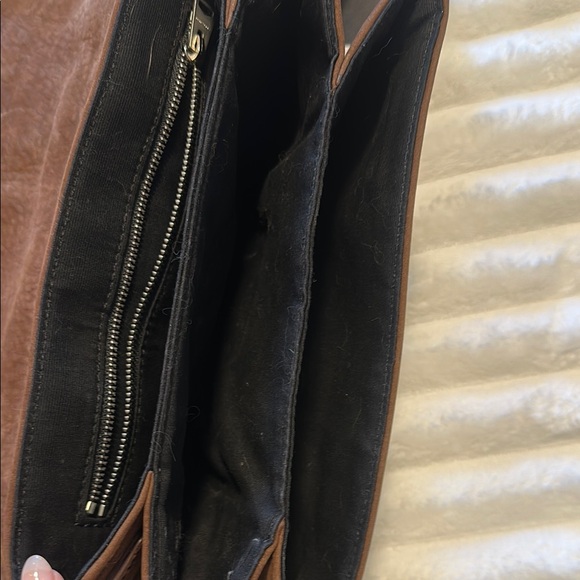 All Saints Brown and Black Crossbody Bag with Rustic Design - Picture 2 of 4